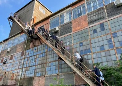 Trappen op til konferencelokalerne i København